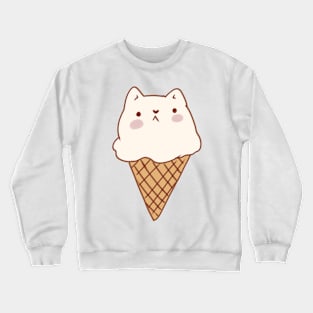 Ice cream cat Crewneck Sweatshirt